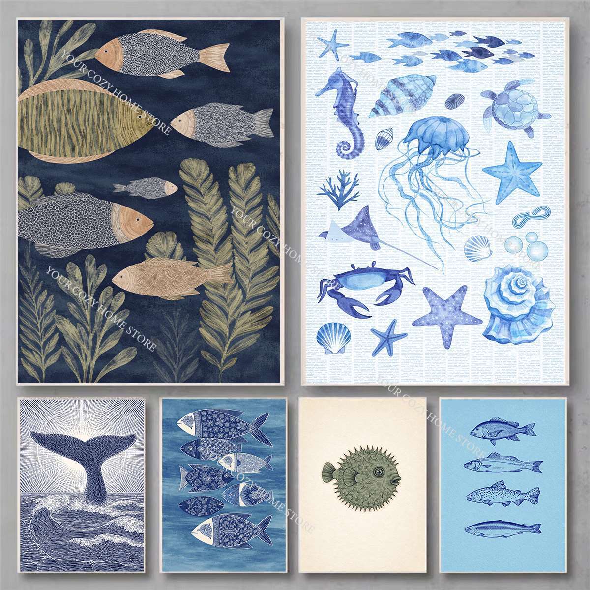Minimalistyczny plakat artysty – Home Decor Nautical recenzja i cena