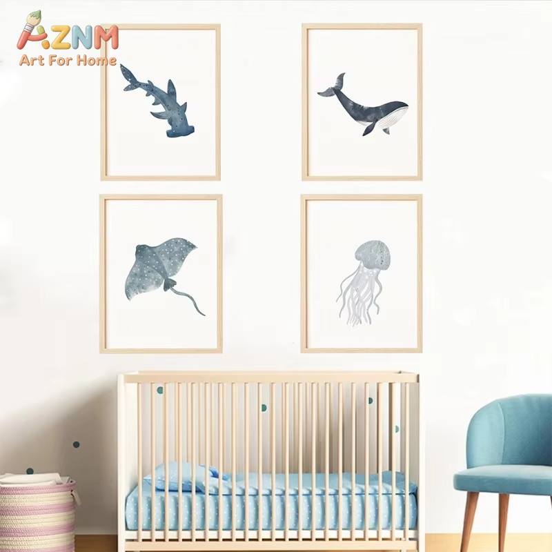 Plakat Akwarela Zwierzęta Mors – Home Decor Nautical recenzja i cena